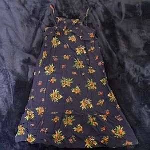 Toddler girls size 5T blue floral dress